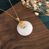 Natürliche Jade Mondlicht Geschenk Mode Anhänger Halskette